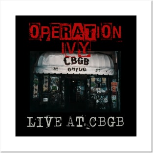 operation ivy live at cbgb Posters and Art
